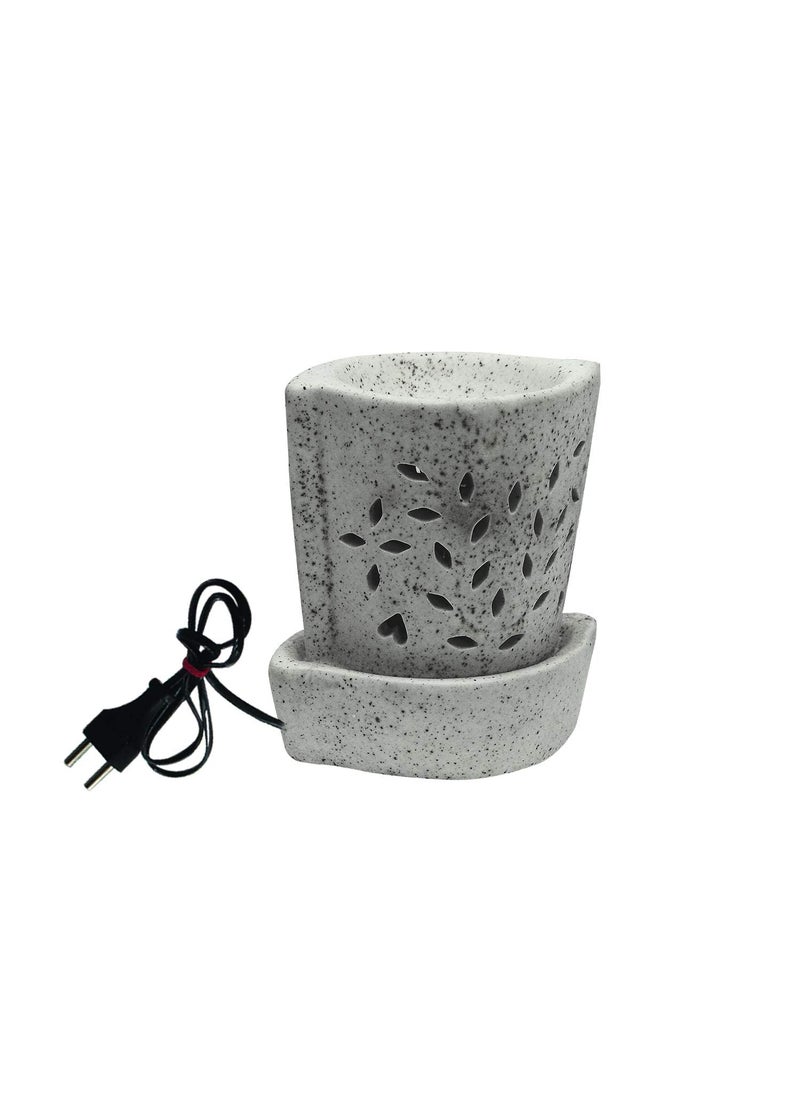 Kraftlik Handicrafts Aroma Oil Ceramic Diffuser Burner in Ship Shape with Electric Fragrance Diffuser Burner with Oil for RoomOfficeHome Decor Ship Shape
