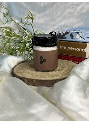 Wrapped up Love mini soy wax scented candle gift set Vanilla musk Peppermint Eucalyptus Roasted Coffee 15 hours burn time each black soot free scented candles for gifting gift for friends friendship day gift