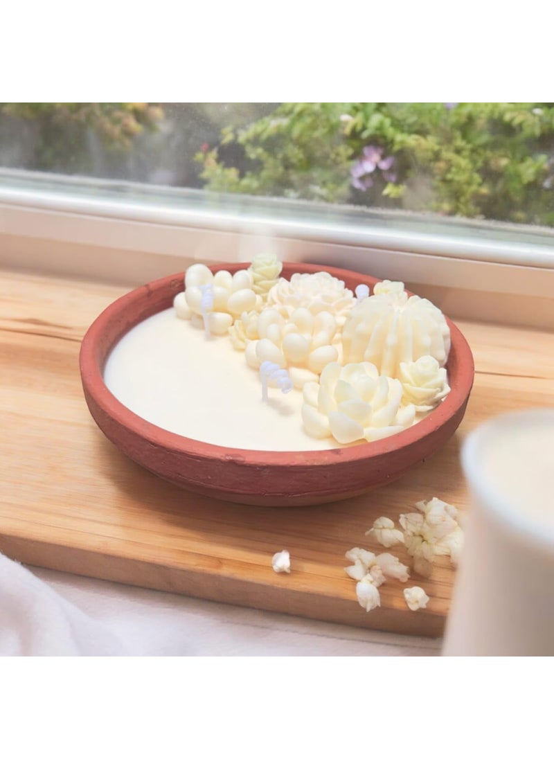 Melt Mold Serene Patchouli Scented Candle Handcrafted EcoFriendly Ideal for Home Dcor and Aromatherapy White