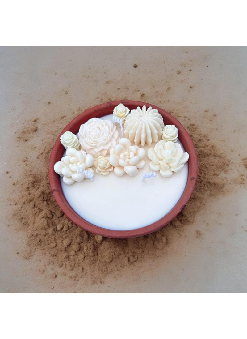Melt Mold Serene Patchouli Scented Candle Handcrafted EcoFriendly Ideal for Home Dcor and Aromatherapy White