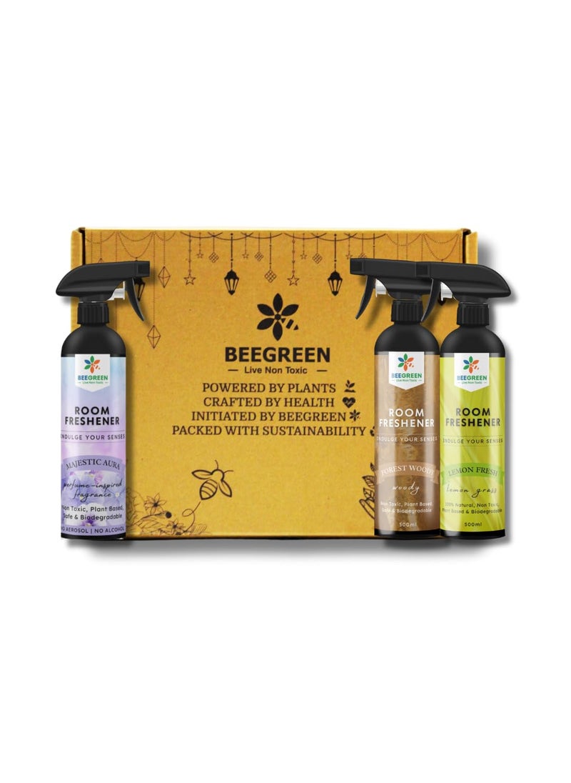 Beegreen Aroma Delight Diwali Gift Hamper Kit of 3 Natural Scents Eco Friendly Gift Corporate Gifts Green Healthy Gift Diwali Gift Hamper Premium Diwali Gift Box Diwali Gift