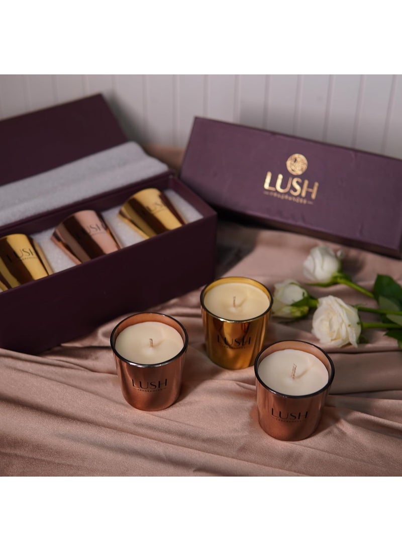 Lush Fragrances Cosmic Love Gift Set Scented Candle 100 GMS 3 Candles