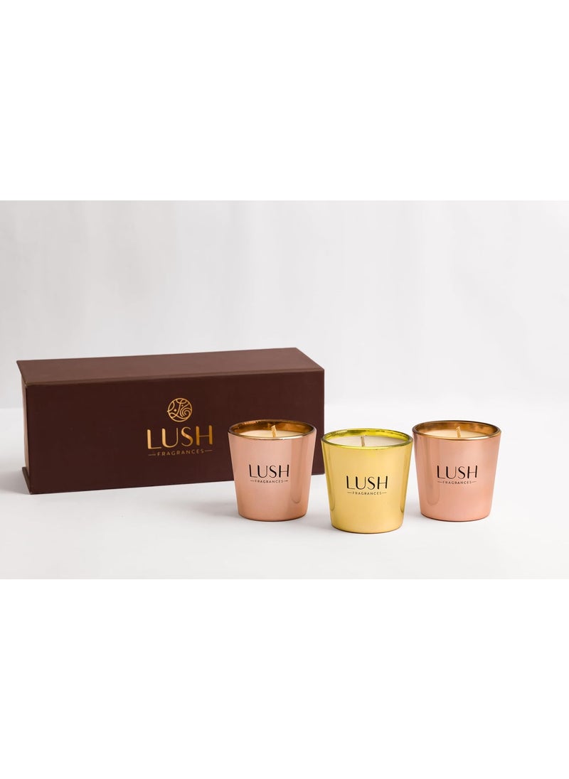 Lush Fragrances Cosmic Love Gift Set Scented Candle 100 GMS 3 Candles