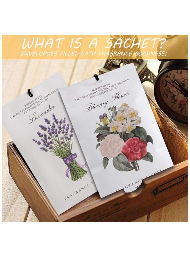 Rose Sachet 1Box 12Pcs Scented Sachets Air Freshener for Drawer and Closet Long Lasting Sachets Bags Drawer deodorizers Fresh Scents Home Fragrance Sachet for Lover Home Car Fragrance Product