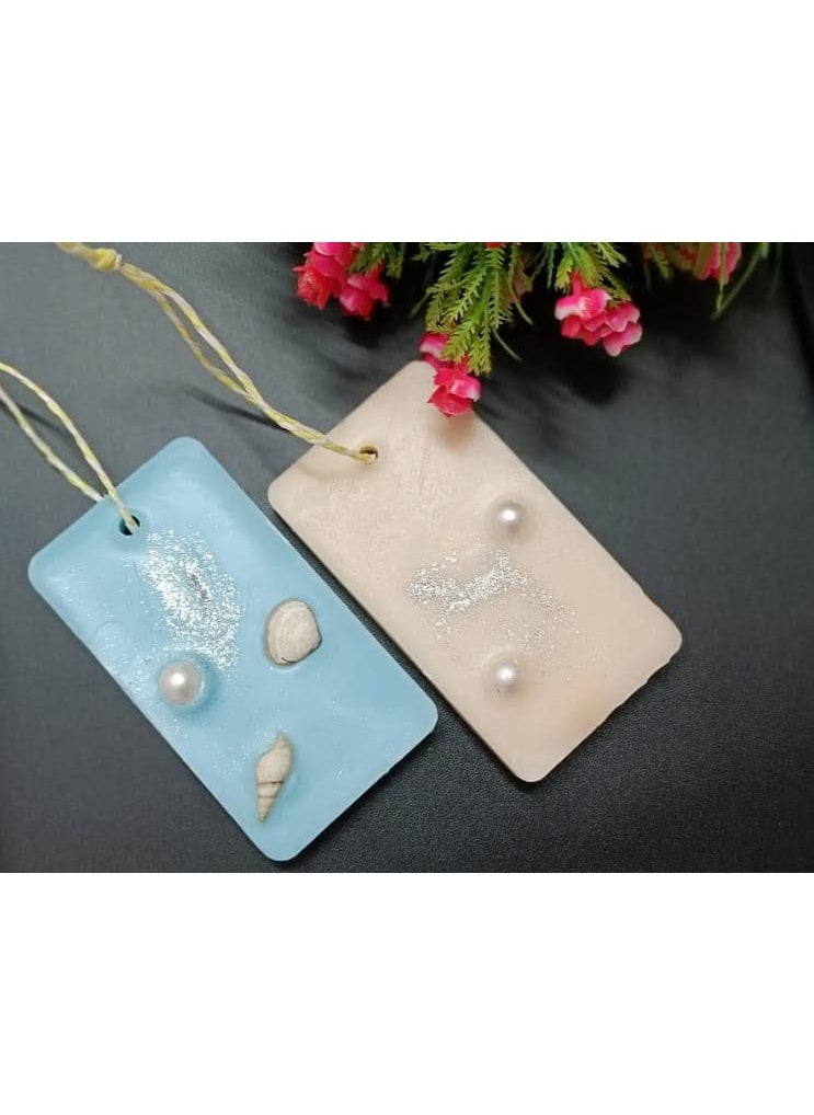 The Candle Nest Wax Sachet For Home Office Cabinets Handbags Cars Handmade Air Freshener Aromatic Sachets Combo Pack Flavored Ocean BreezeJasmine Wax Sachet Sky BlueWhite