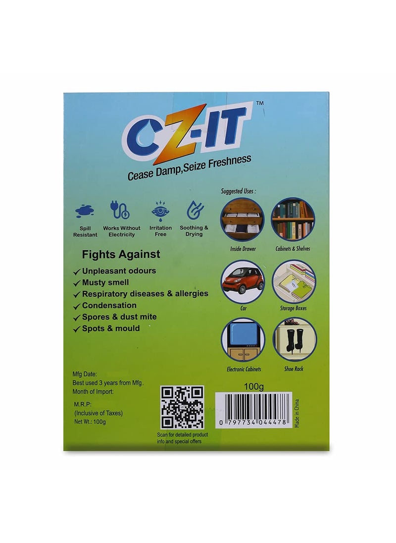 CZIT Moisture Absorber Sachets 100g Pack of 6 GREEN CZ46