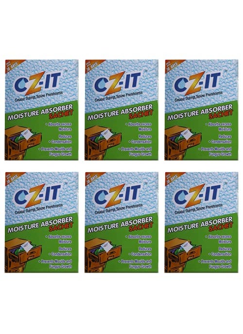 CZIT Moisture Absorber Sachets 100g Pack of 6 GREEN CZ46