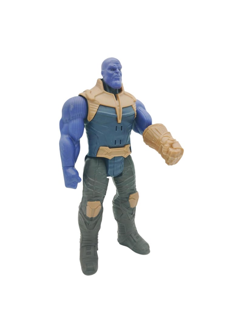 TEMIX Super Hero Showpiece Figurines Home Drawing Room Decor Figure Collectible Figure with Light Sound Function THANOS12IN