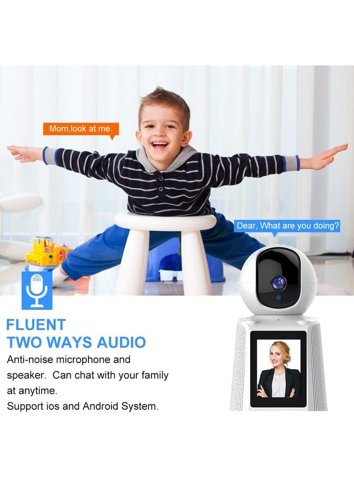 CAMERA DEKHO 4MP IP Smart Video Calling WiFi CCTV Security Camera 1080p Full HD for Home Baby Pet Monitoring PTZ 360 View Full Color Night Vision Motion Tracking Free Magnetic Spy Camera