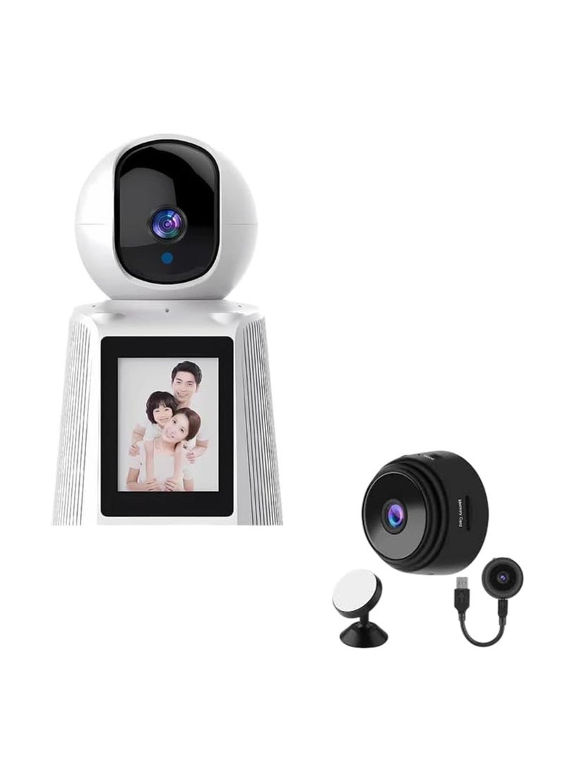 CAMERA DEKHO 4MP IP Smart Video Calling WiFi CCTV Security Camera 1080p Full HD for Home Baby Pet Monitoring PTZ 360 View Full Color Night Vision Motion Tracking Free Magnetic Spy Camera