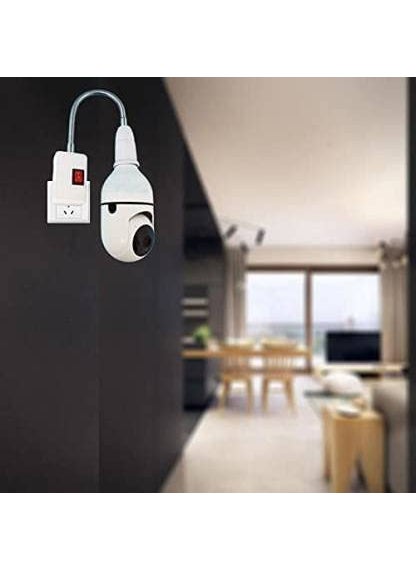 SIOVS Wireless WiFi E27 Bulb Holder Security Camera with Night Vision for HomeOfficeWarehouse