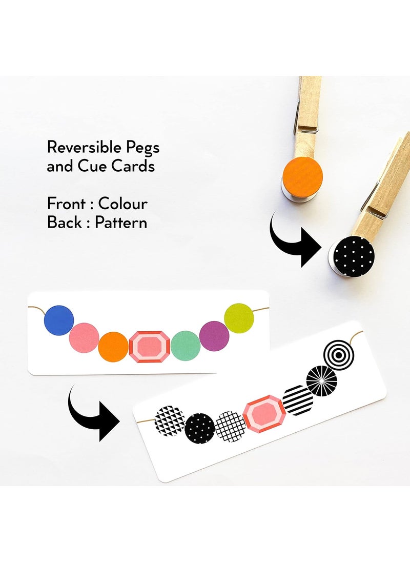 Pop Goes The Art Peg a Pattern Fine Motor Skills Sequencing