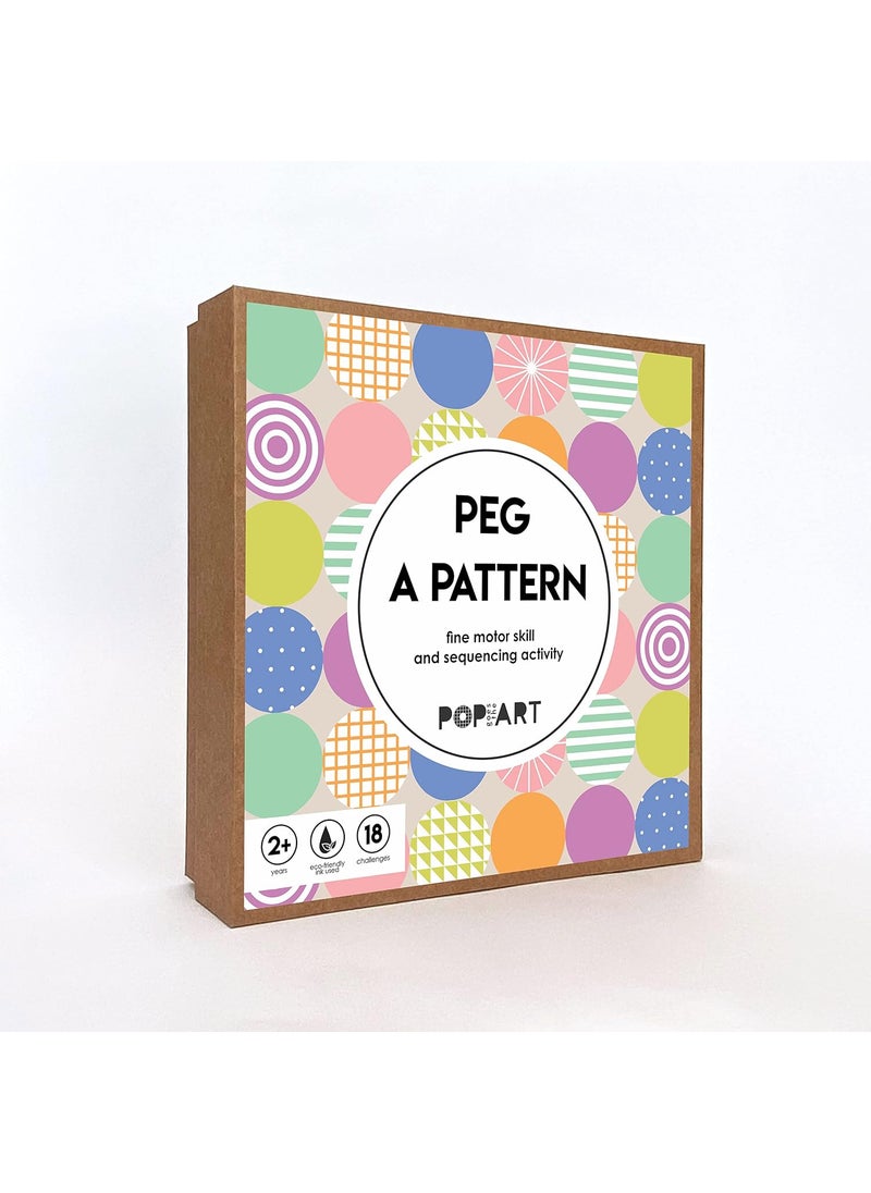 Pop Goes The Art Peg a Pattern Fine Motor Skills Sequencing