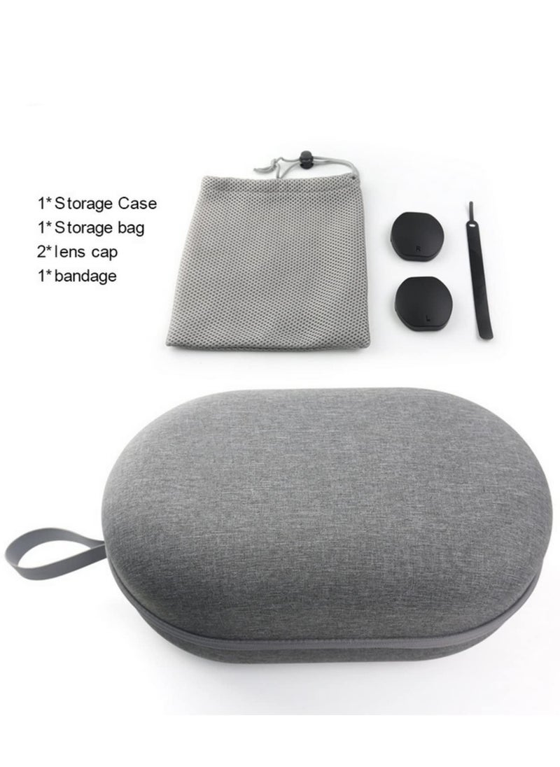 For PS VR2 Storage Bag Set with Lens Cover Handle Hard Case Waterproof Dustproof Portable Shoulder Bag for Sony PlayStation VR2 Headset Accessories