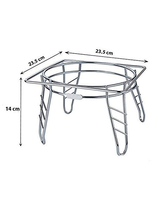 R G Stainless Steel Matka Stand Silver R G E46