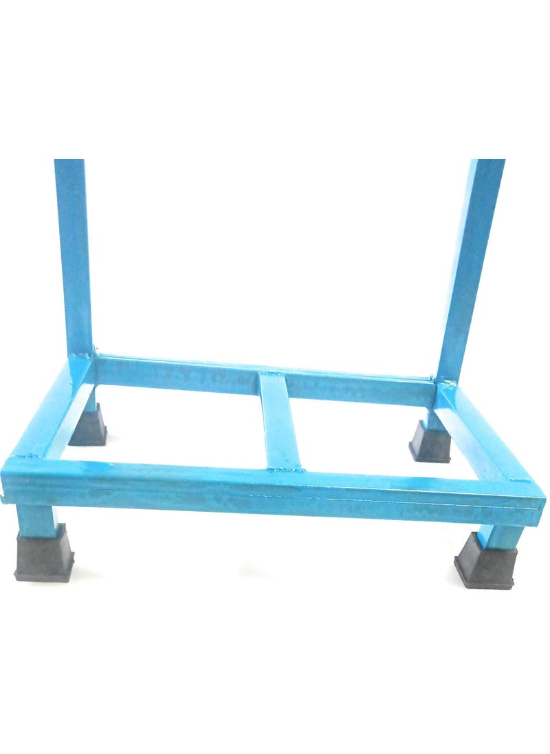 RAJCHAIR Single UPS Battery Inverter Trolly Stands for HomeOffice Flat Tubular Battery 1inch Heavy Pipe 25 Inch Height in 4leg Blue