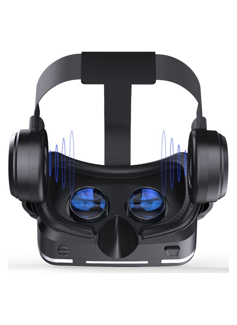 3D VR Box 3D VR Glasses for TV, Movies, And Video Games, VR Headset With Remote Control, Virtual Reality Headset Compatible With IPhone/Android Phones, Compatible With 4.7-6.53 Inches