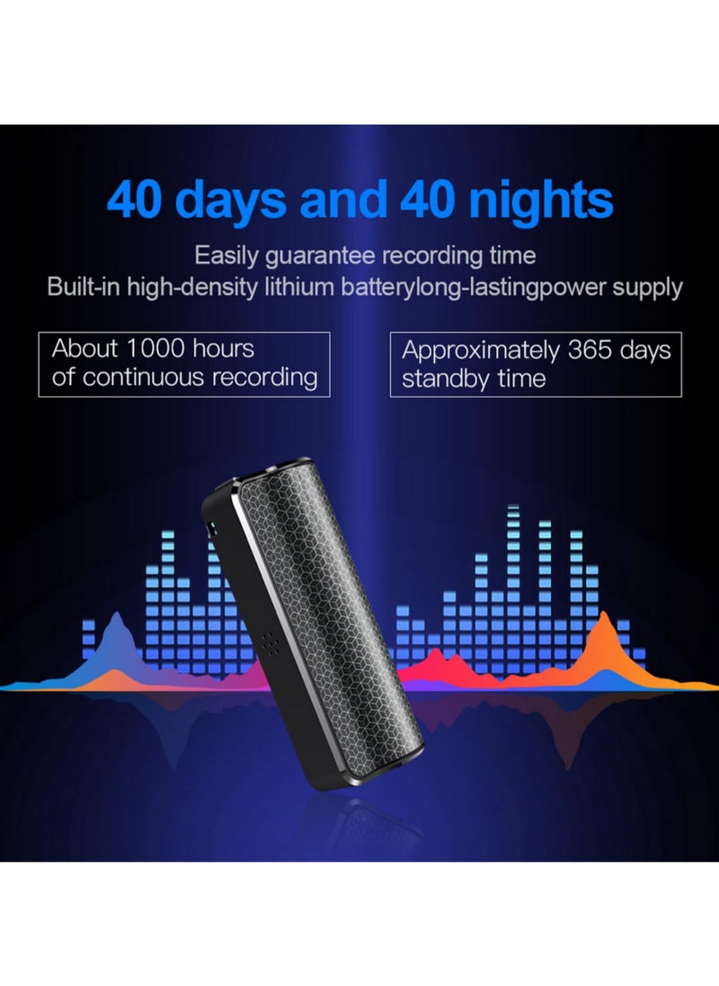 Q70 500 Hour Voice Recorder Magnetic USB Flash Drive Audio Dictaphone MP3 Player Sound Activated Long Battery Life Strong Magnet Time Stamp Noise Reduction 8GB