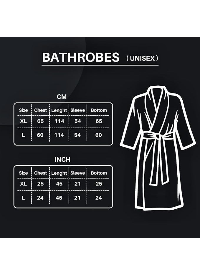 DEEPTI CHANDNA DESIGNS Luxurious Shawl Collar Bathrobe Soft Absorbent and Stylish Ideal for Spa Hotel or Home Use Bathrobe for women and Men