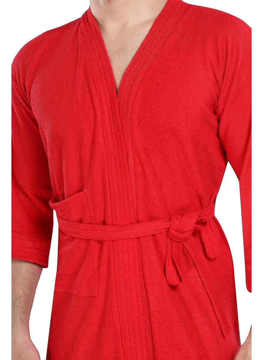 LacyLook Mens Full Sleeves Bathrobe Premium Cotton Bathrobe For Mens