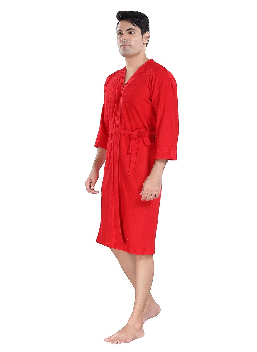 LacyLook Mens Full Sleeves Bathrobe Premium Cotton Bathrobe For Mens