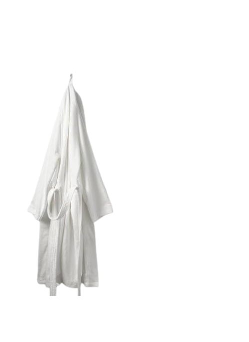 ELSTONE HOME Luxurious Shawl Collar Bathrobe Soft Absorbent and Stylish Ideal for Spa Hotel or Home Use Bathrobe For men Bathrobe for women White 2