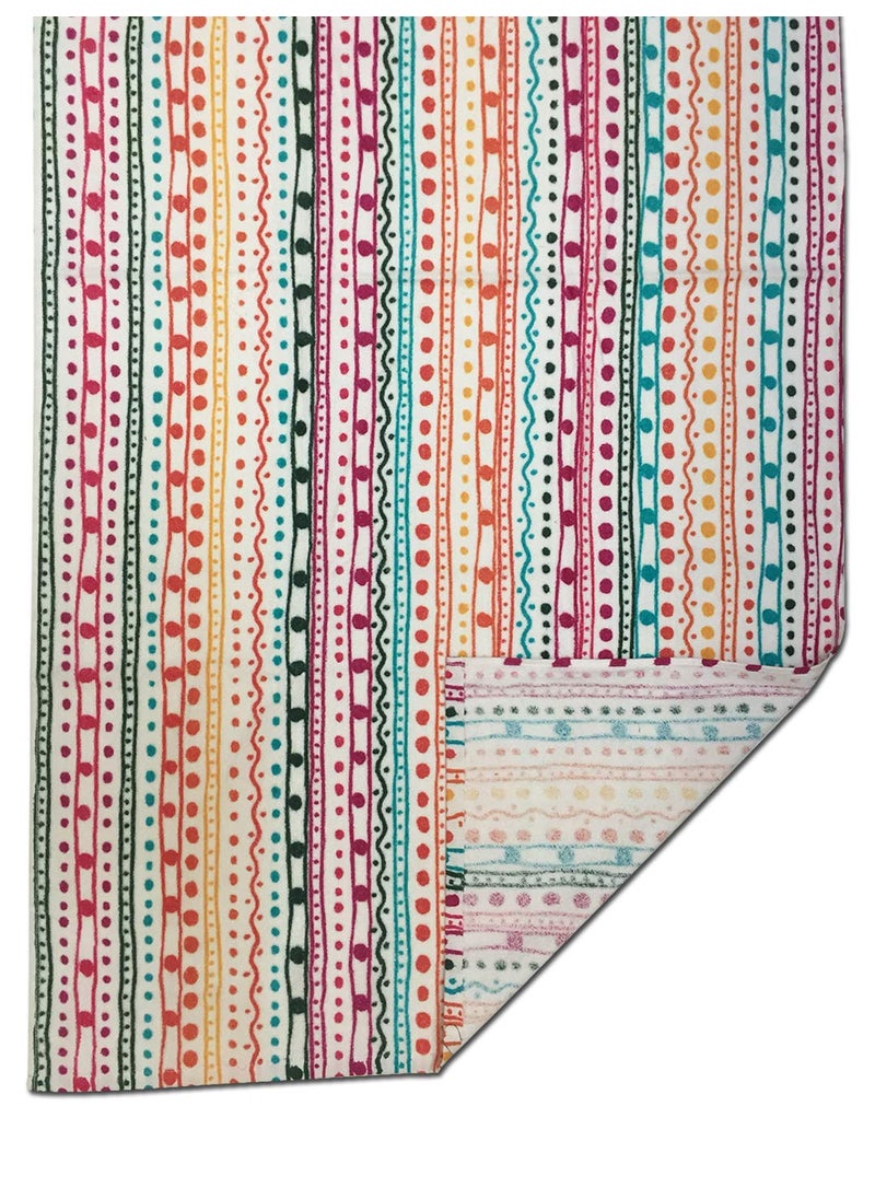 Athom Living Cotton Printed Bath Towel 75x150 cm V8