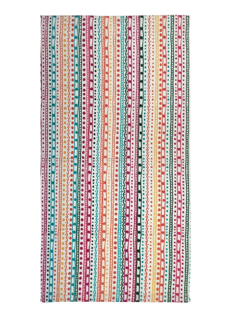 Athom Living Cotton Printed Bath Towel 75x150 cm V8