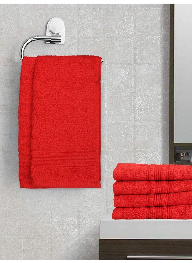 Talwar Home Dcor Red Super Soft and Fluffy Hand Towel Size 16 x 24 Pack of 6 450 GSM