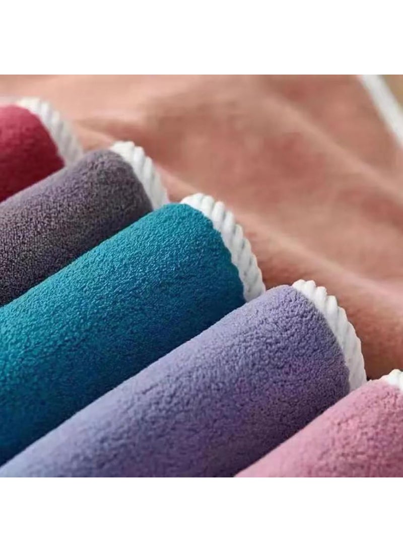 CLUZE Microfiber Hand Towels for Bathroom Kitchen Wash Basin Hanging Loop Towel Soft Absorbent Face Towels 30X30 CM Pack of 12