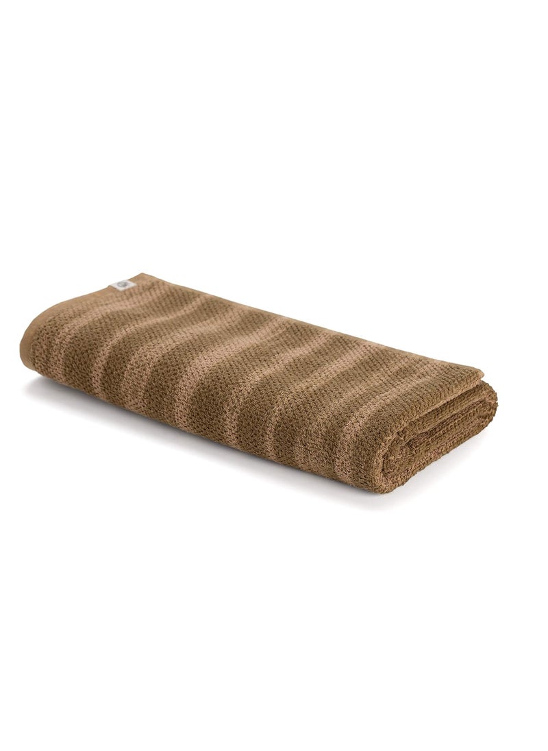 Himeya 100 Cotton Bath Towel 500 GSM UltraSoft Absorbent Perfect for Daily Use Pack of 1 Luxurious Comfort for Your Bathroom Brown