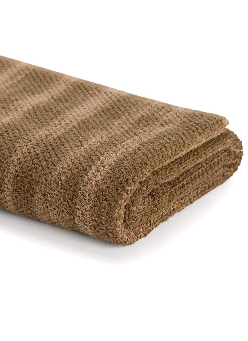 Himeya 100 Cotton Bath Towel 500 GSM UltraSoft Absorbent Perfect for Daily Use Pack of 1 Luxurious Comfort for Your Bathroom Brown