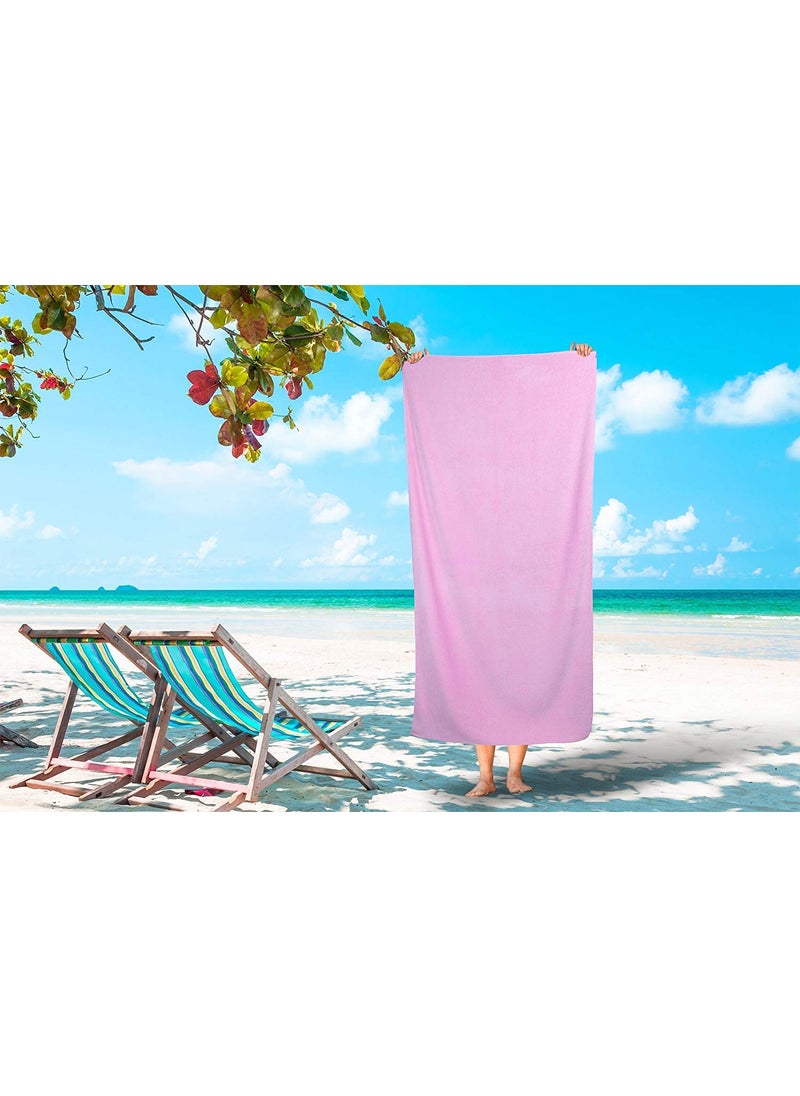 AMZ Large Beach Pool Towel 25x50 Oversized Cabana Stripe Hotel QualityLuxuriously Soft Absorbent Plush Towel