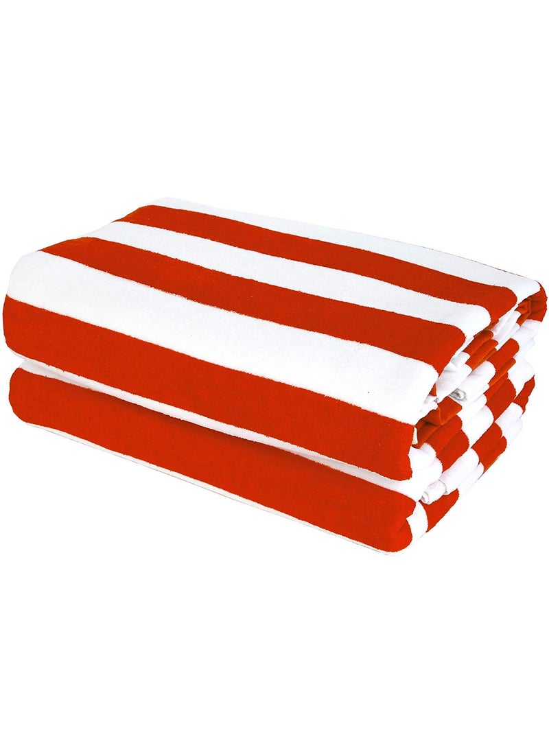 Lavish Street Large Beach Pool Towel 30x60 Oversized Cabana Stripe Hotel QualityLuxuriously Soft Absorbent Plush Towel Set of 1