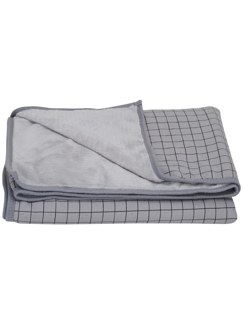Khillayox Microfiber Cotton 400 GSM Double Cloth Bath Towel for Men Women Antibacterial Soft Super Absorbent DoubleSided Design Towel for Face Body 140x70 cms Grey