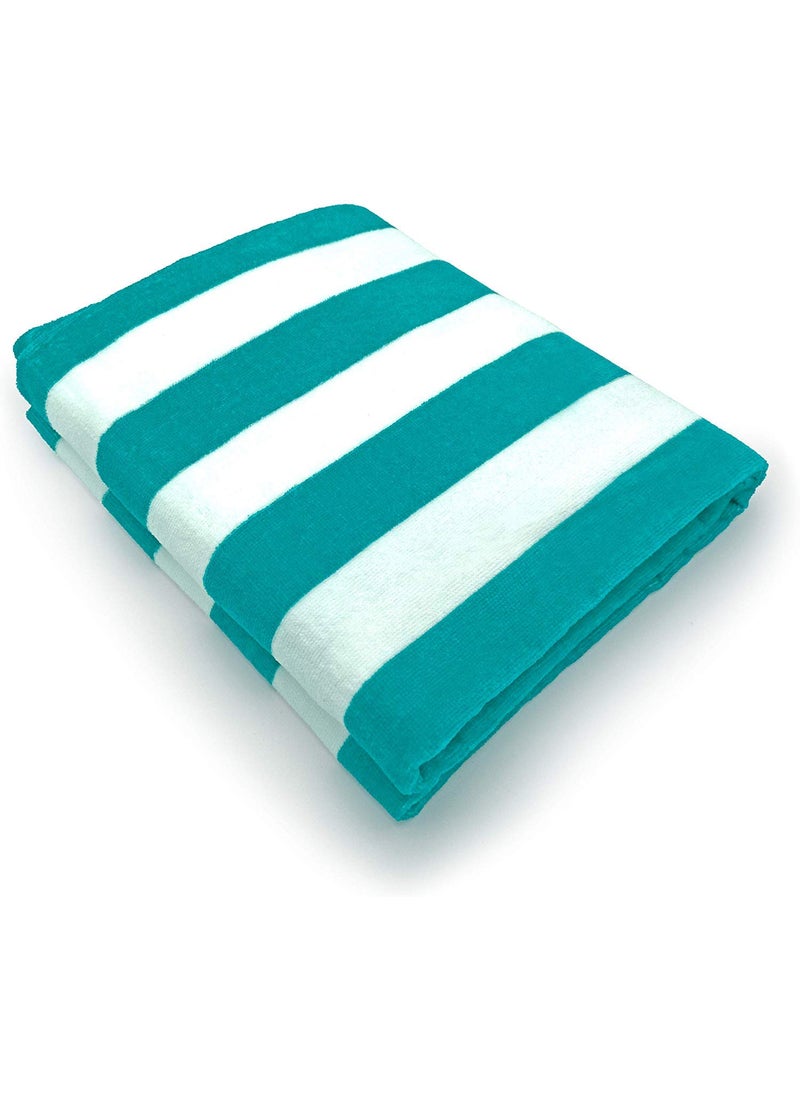 AMZ Cotton Oversized Cabana Stripe Hotel QualityLuxuriously Soft Absorbent and Plush Large Beach and Pool Towel 30x60