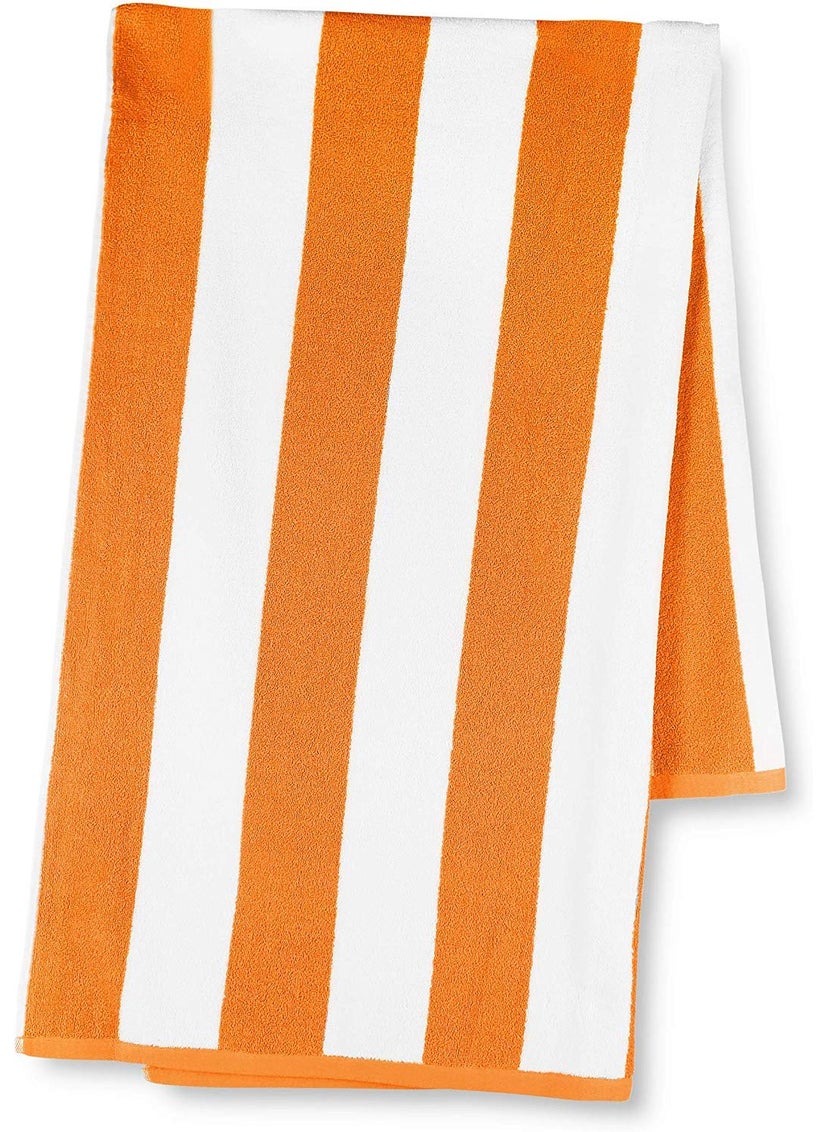 AMZ Large Beach Pool Towel 30x60 Oversized Cabana Stripe Hotel QualityLuxuriously Soft Absorbent Plush Towel