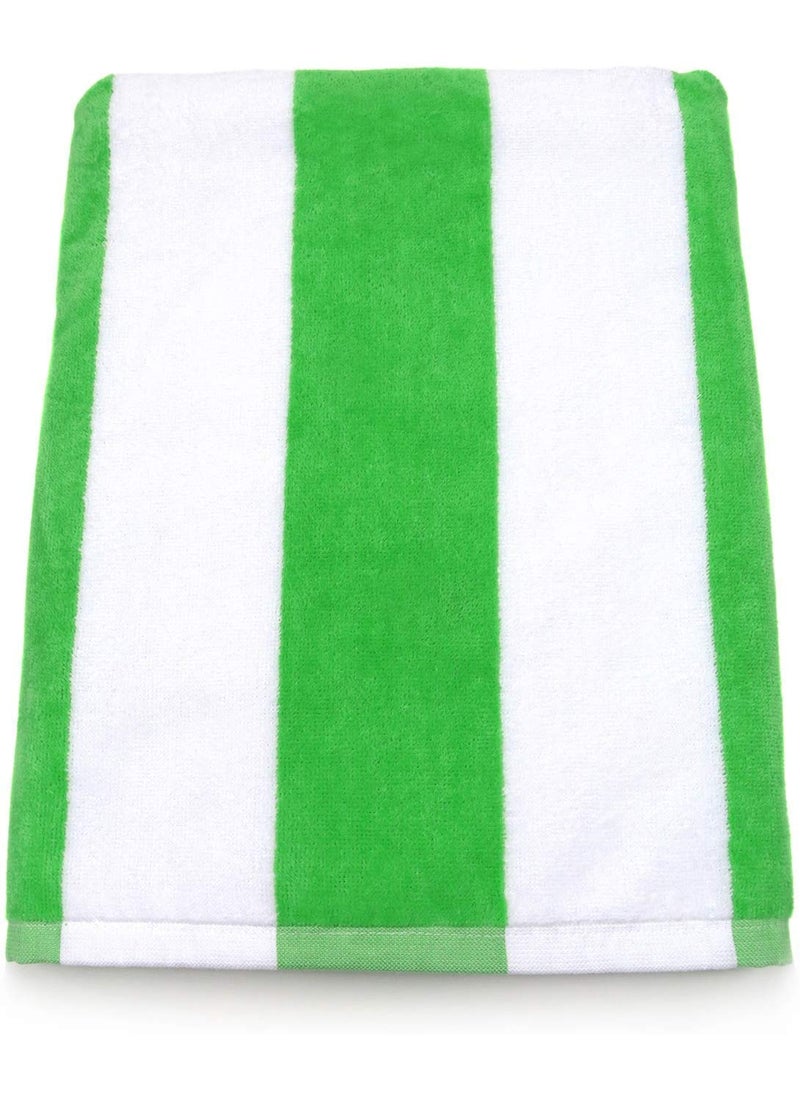 AMZ Large Beach Pool Towel 30x60 Oversized Cabana Stripe Hotel QualityLuxuriously Soft Absorbent Plush Towel