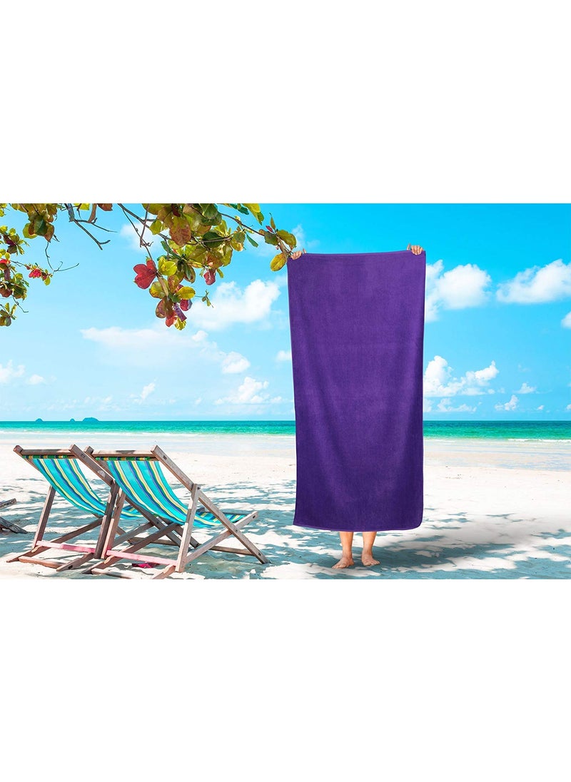 Lavish Homes Large Beach Pool Towel 30x60 Oversized Cabana Stripe Hotel QualityLuxuriously Soft Absorbent Plush Towel