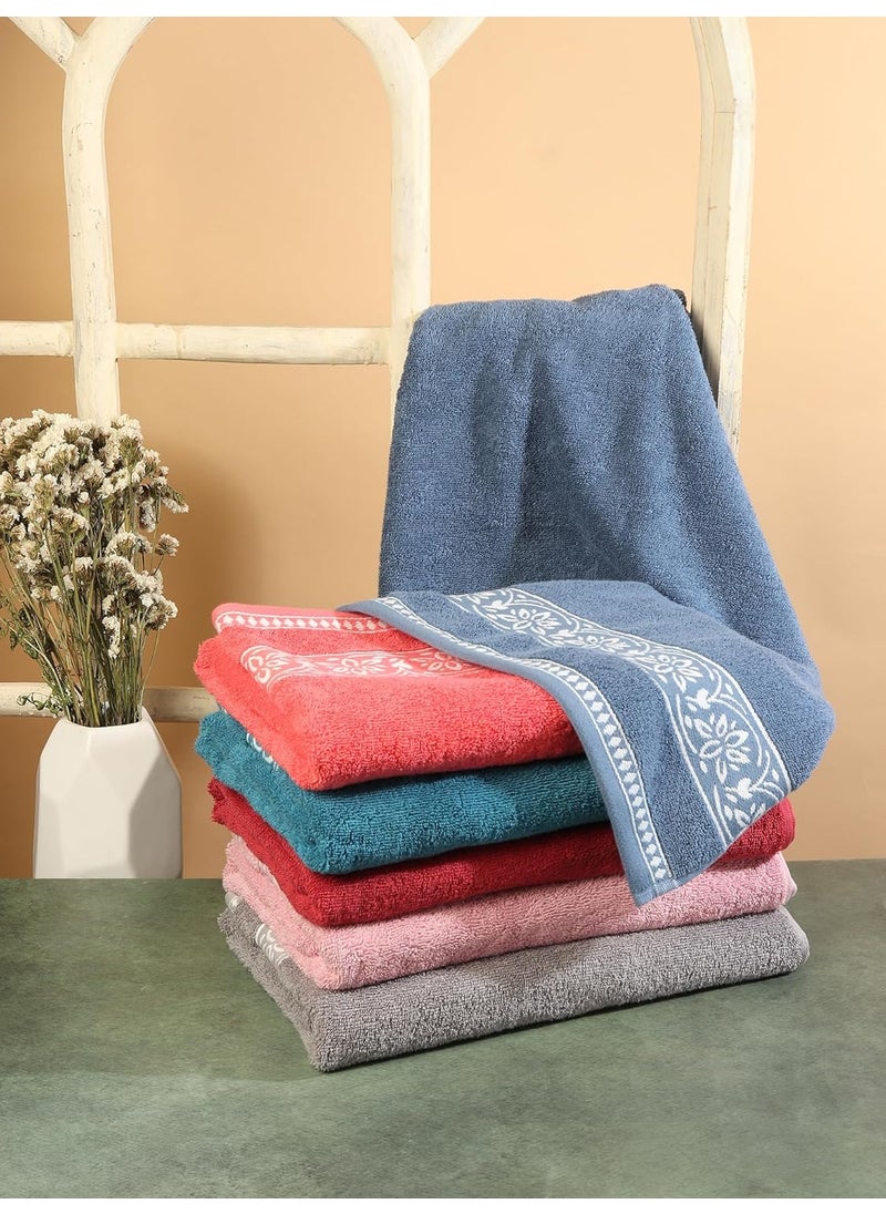 BRODLOOM 425 GSM Cotton Large Size Bath Towel UltraSoft Absorbent Fade Resistant Bathing Towel for Home Gym Workout Yoga Travel Size 55 X 28 Inch Aqua Teal
