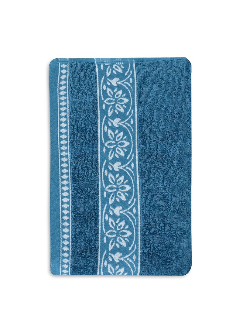 BRODLOOM 425 GSM Cotton Large Size Bath Towel UltraSoft Absorbent Fade Resistant Bathing Towel for Home Gym Workout Yoga Travel Size 55 X 28 Inch Aqua Teal
