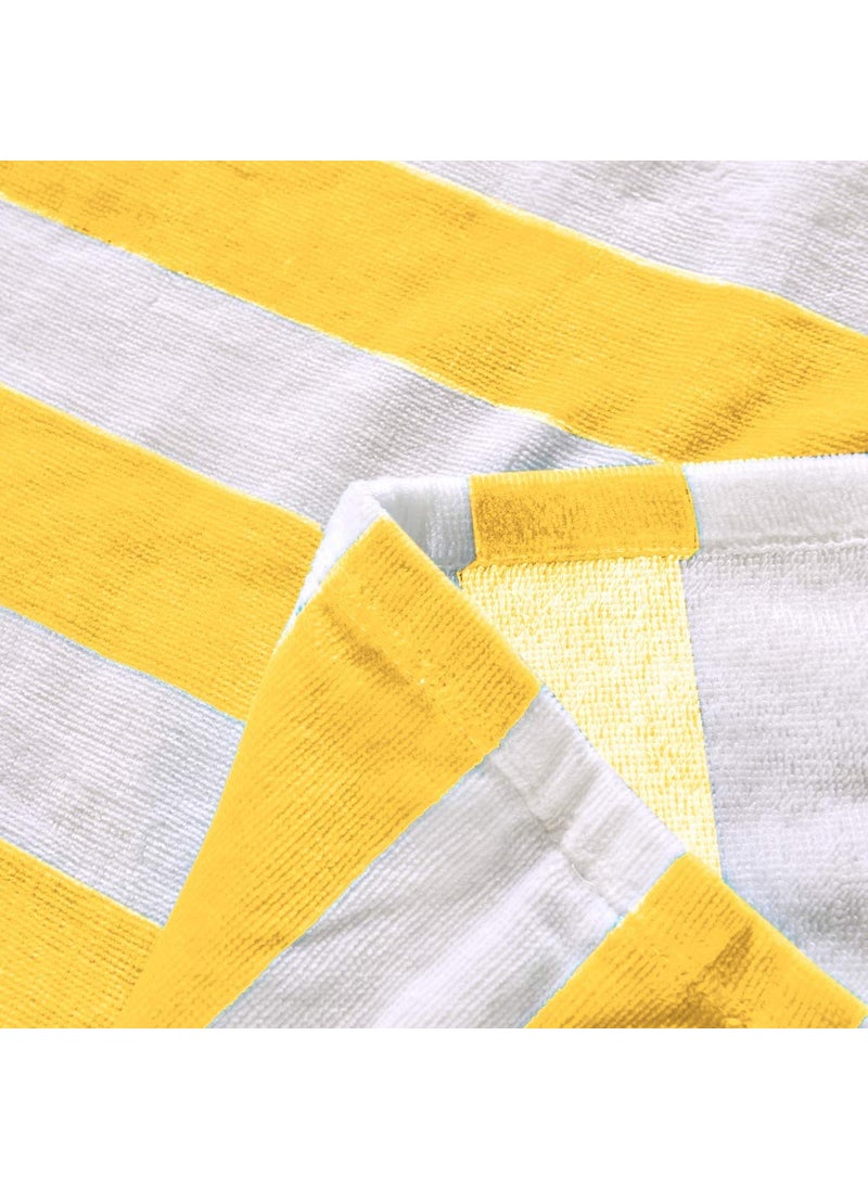 Lavish Homes Large Beach Pool Towel 30x60 Oversized Cabana Stripe Hotel QualityLuxuriously Soft Absorbent Plush Towel