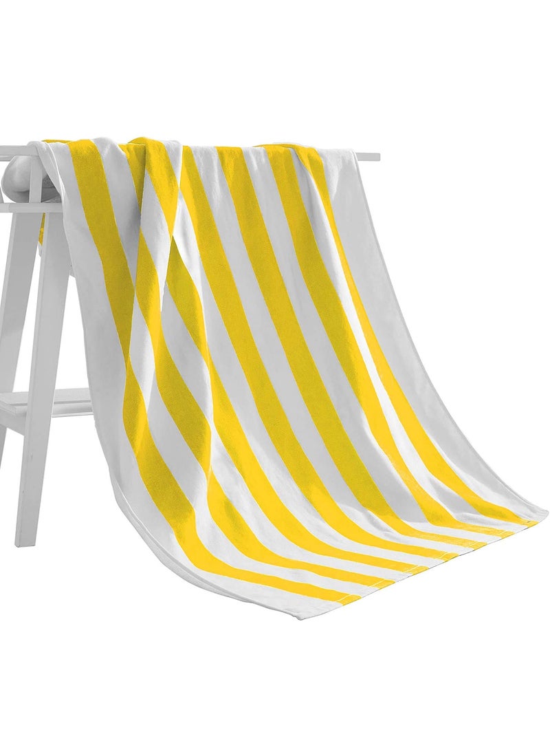 Lavish Homes Large Beach Pool Towel 30x60 Oversized Cabana Stripe Hotel QualityLuxuriously Soft Absorbent Plush Towel