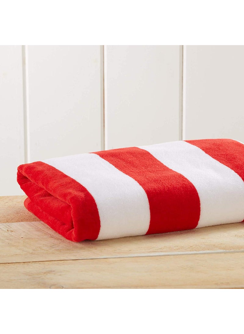 Lavish Homes Large Beach Pool Towel 30x60 Oversized Cabana Stripe Hotel QualityLuxuriously Soft Absorbent Plush Towel