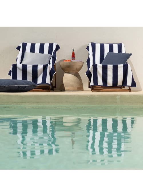 Lavish Street Large Beach Pool Towel 30x60 Oversized Cabana Stripe Hotel QualityLuxuriously Soft Absorbent Plush Towel