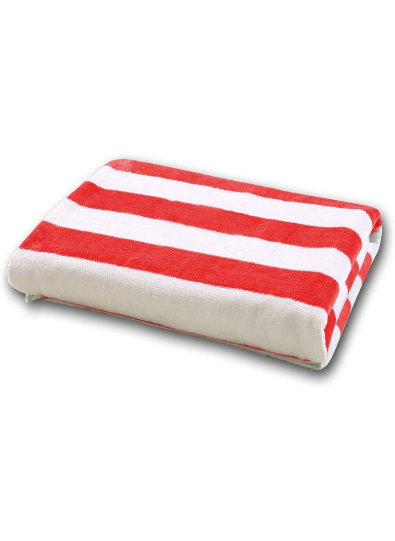 Lavish Homes Large Beach Pool Towel 30x60 Oversized Cabana Stripe Hotel QualityLuxuriously Soft Absorbent Plush Towel