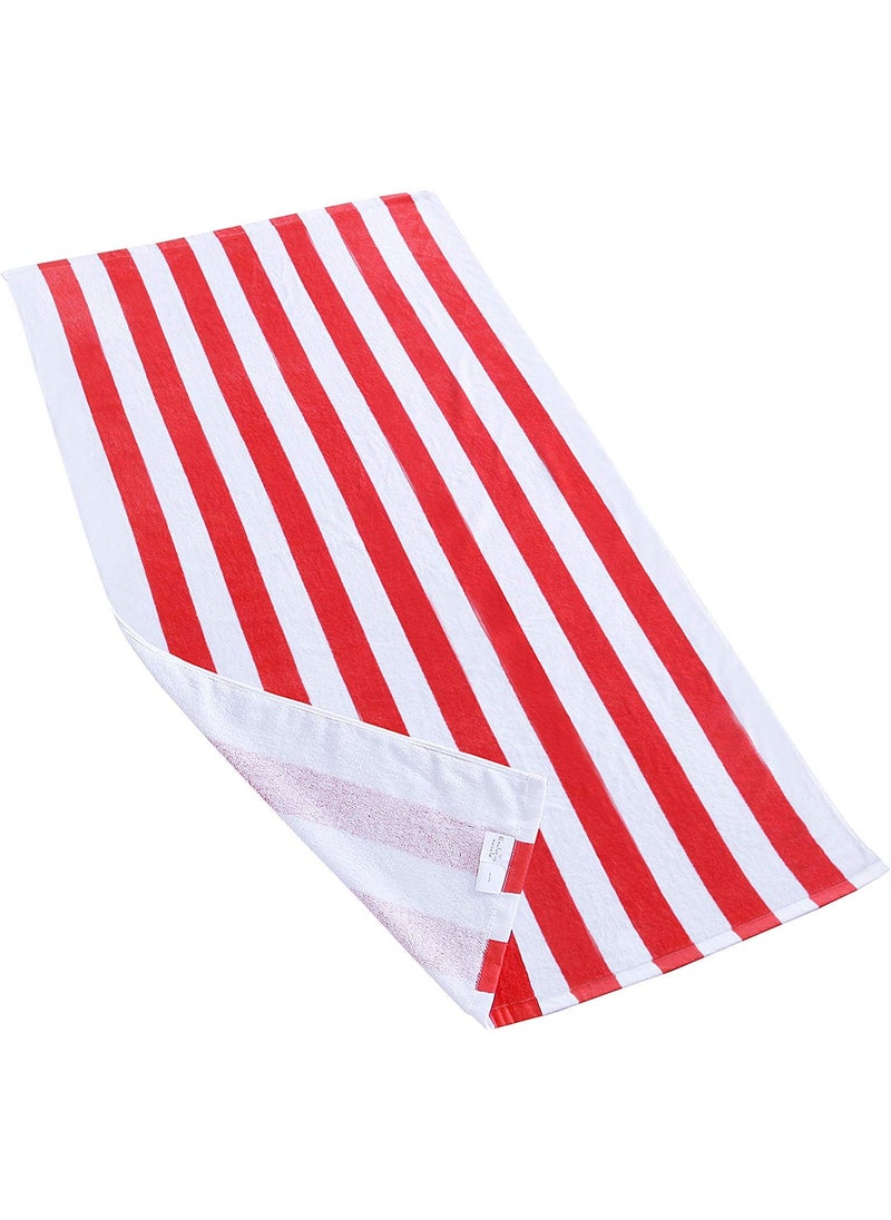Lavish Homes Large Beach Pool Towel 30x60 Oversized Cabana Stripe Hotel QualityLuxuriously Soft Absorbent Plush Towel