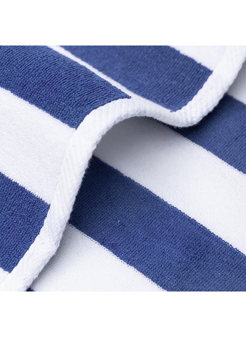 AMZ Large Beach Pool Towel 30x60 Oversized Cabana Stripe Hotel QualityLuxuriously Soft Absorbent Plush Towel