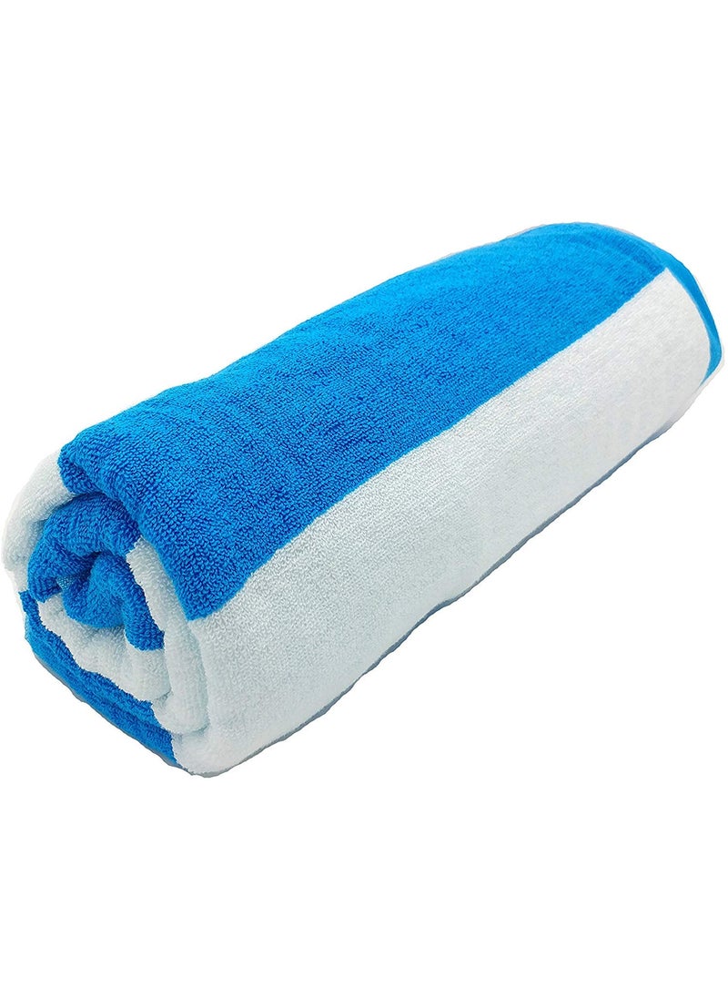 Lavish Homes Large Beach Pool Towel 30x60 Oversized Cabana Stripe Hotel QualityLuxuriously Soft Absorbent Plush Towel