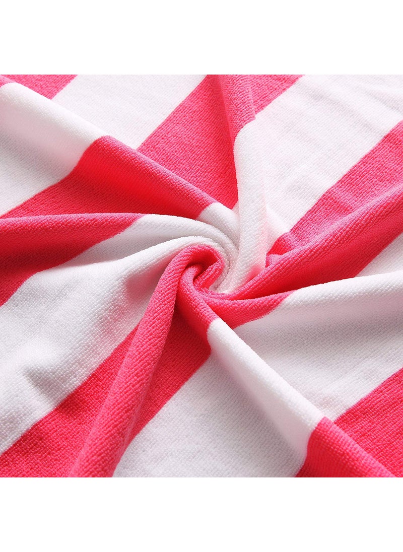 AMZ Large Beach Pool Towel 30x60 Oversized Cabana Stripe Hotel QualityLuxuriously Soft Absorbent Plush Towel